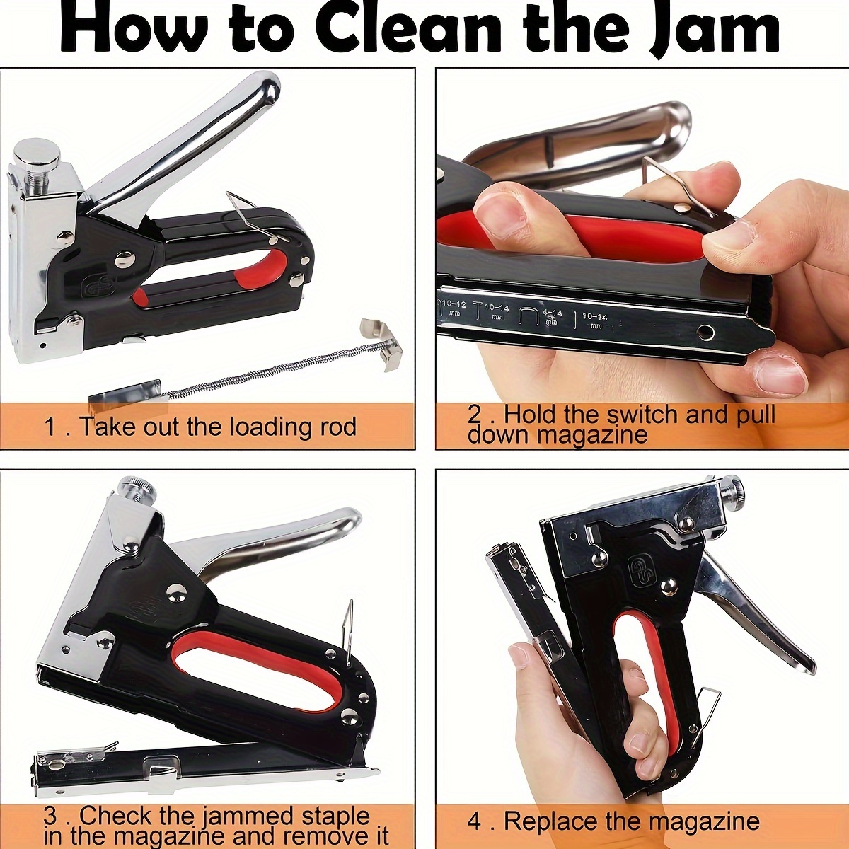 1pc Upholstery 4 in 1 Staple G - Stapler Heavy Duty 评论和价格